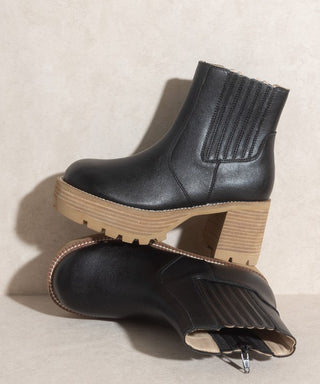 OASIS SOCIETY Aubrey - Platform Paneled Boots - OB Fashions