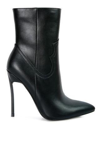 JENNER High Heel Cowgirl Ankle Boot - OB Fashions