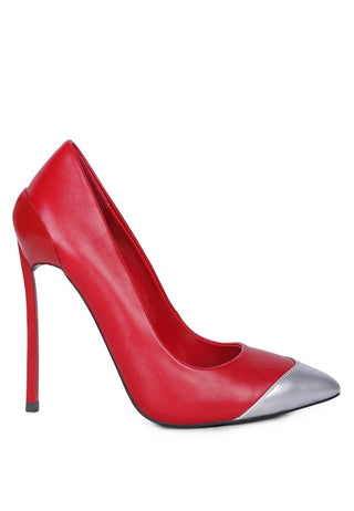 Cidra Silver Dip Stiletto Sandals - OB Fashions