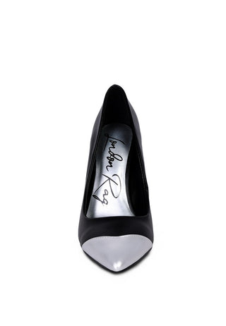 Cidra Silver Dip Stiletto Sandals - OB Fashions