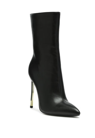 LONDON RAG OVER THE ANKLE STILETTO BOOT - OB Fashions