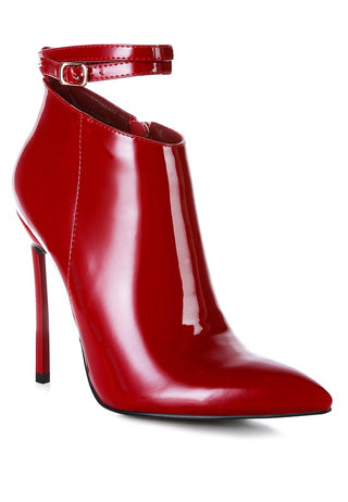 LOVE POTION Pointed Toe High Heeled Ankle Boots - OB Fashions