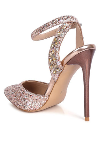 Cloriss High Heeled Glitter Sandals