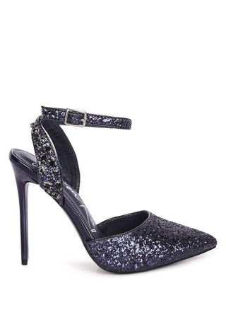 Cloriss High Heeled Glitter Sandals - OB Fashions