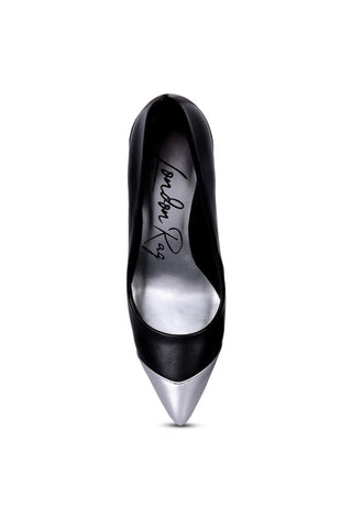 Cidra Silver Dip Stiletto Sandals - OB Fashions