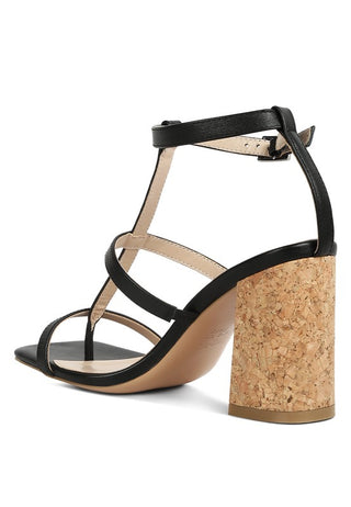 MIRABELLA Open Square Toe Block Heel Sandals - OB Fashions