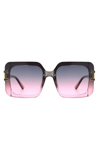 Square Fashion Flat Top Chic Women Sunglasses
