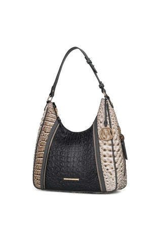 MKF Collection Faux Crocodile-Embossed Shoulder - OB Fashions