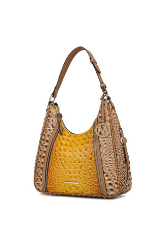 MKF Collection Faux Crocodile-Embossed Shoulder - OB Fashions