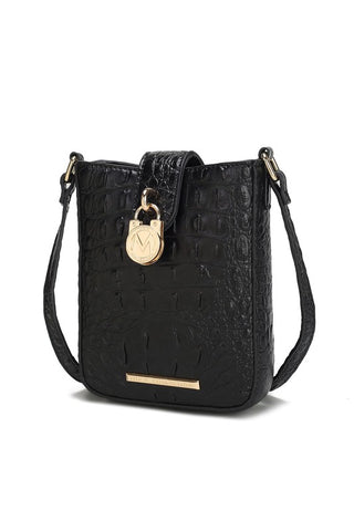MKF Faux Crocodile Embossed Crossbody Bag by Mia k - OB Fashions