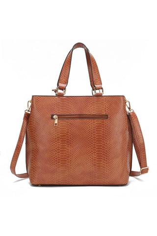 MKF Collection Beryl Snake-embossed Tote Bag Mia k - OB Fashions