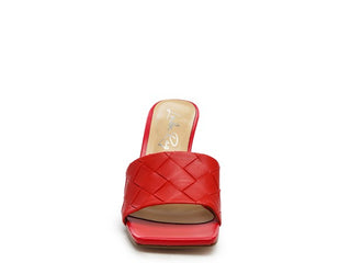 Carmen High Heeled Woven Square Toe Sandal - OB Fashions
