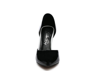 Candy Cane Patent Pu Slip On Stiletto Heels - OB Fashions