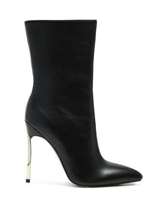 LONDON RAG OVER THE ANKLE STILETTO BOOT - OB Fashions