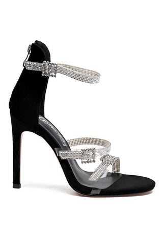 INES BLING STRAP HIGH HEEL SANDALS - OB Fashions