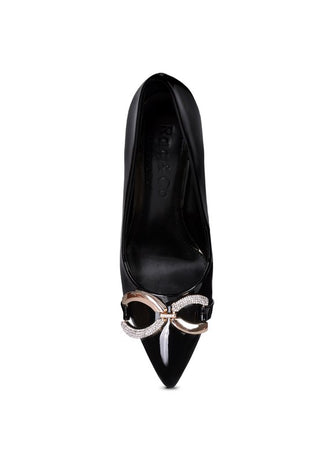 COCKTAIL Buckle Embellished Stiletto Pump Shoes