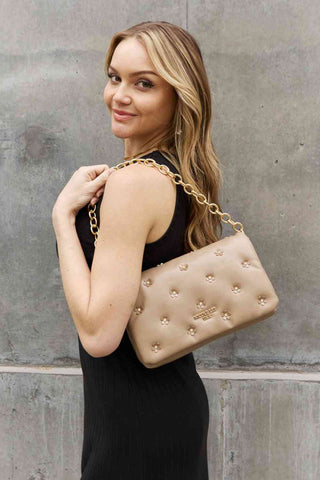 Nicole Lee USA Diamond Flower Messenger Crossbody Bag - OB Fashions