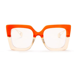 Vintage Glasses Women Men Square Clear Glasses Optical Eyeglasses Frame Transparent Lens Spectacle Frame NOT Anti Blue Light - OB Fashions