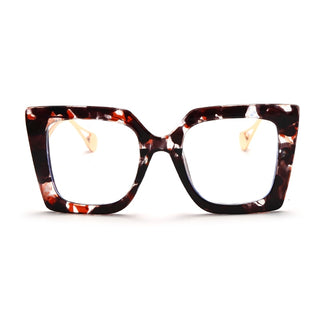 Vintage Glasses Women Men Square Clear Glasses Optical Eyeglasses Frame Transparent Lens Spectacle Frame NOT Anti Blue Light - OB Fashions