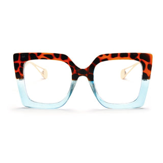 Vintage Glasses Women Men Square Clear Glasses Optical Eyeglasses Frame Transparent Lens Spectacle Frame NOT Anti Blue Light - OB Fashions